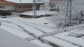 Karla birlikte kartpostallık görüntüler oraya çıktı