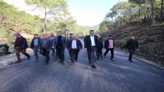 Kaş Belediyesinden Dirgenler-Ortabağ-Gürsu yoluna sıcak asfalt