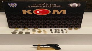 Kayseride 70 parça tarihi eser ele geçirildi