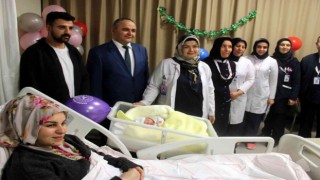 Kayseride yılın ilk bebeği Yüsra oldu