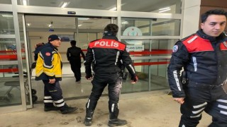 Kendine zarar veren şahıs hastaneye kaldırıldı