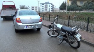 Kiliste motosiklet ile otomobilin çarpışması sonucu 1 kişi yaralandı