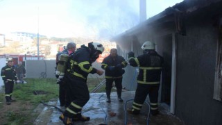 Kırklarelide katil zanlısının evi yandı