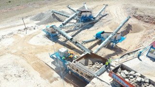 Kocasinanın taş ocağı, 470 bin ton mıcır üretimiyle 16 milyon 315 bin TL tasarruf sağladı