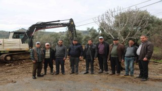 Konukluda yol çalışması başladı