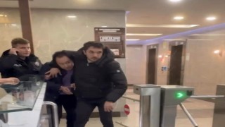 Köpeğe şiddet uygulayan şahıs, hayvanseverlerin elinden zor kurtuldu