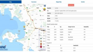 Kuşadası Körfezinde 25 dakikada 5 deprem