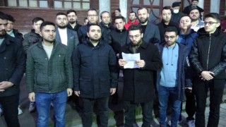 Kütahyada gençlerden çirkin eyleme sabah namazında tepki