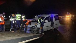 Kuzey Marmara Otoyolunda iki otomobil çarpıştı : 6 yaralı