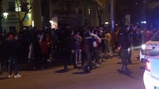 Manisada derbi sonrası taraftarlar birbirine girdi