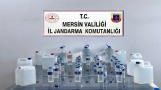 Mersinde 80 litre sahte içki ele geçirildi