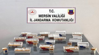 Mersinde kaçak sigara ve makaron operasyonu