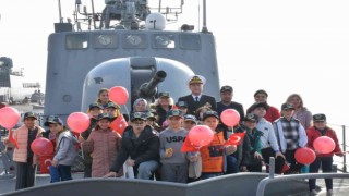 Minik Hamzanın hayalini Deniz Kuvvetleri gerçekleştirdi