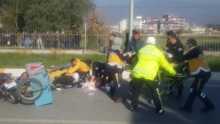 Motosikletler çarpıştı: 2si ağır 4 yaralı