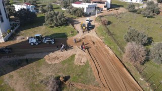 Nazilli Pınarbaşında yol çalışmaları sürüyor