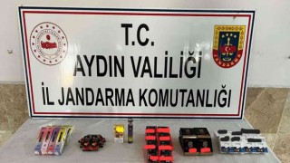 Nazillide kaçak ürünler jandarmaya takıldı