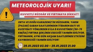 Orta ve Doğu Karadenizde kuvvetli rüzgar ve fırtına bekleniyor