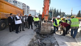 Osmaniye merkez içme suyu ve merkez kanalizasyon projesinde ilk kepçe vuruldu
