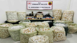 Osmaniyede kaçak sigara üretimi yapan şahıs yakalandı
