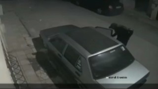 Oto faresi güvenlik kameralarına yakalandı