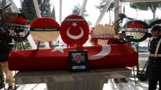 Otobüs kazasında şehit olan Yasin Eroğlu, son yolculuğuna uğurlandı