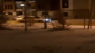Park etmeden önce drift yaptı, o anlar kameraya yansıdı