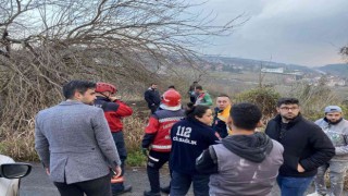 Park halindeki aracın el freni boşaldı, faciadan dönüldü