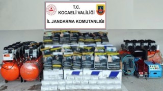 Piyasa değeri 230 bin TL olan malzemelere el konuldu
