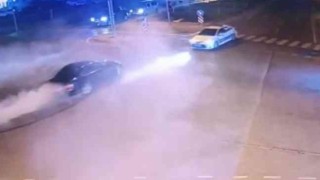 Polisin önünde drift atan trafik magandası tutuklandı