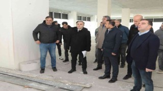 Rektör Altun, ERAGEM inşaatında incelemelerde bulundu