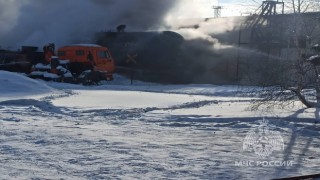 Rusyada demiryolu tanklarında yangın