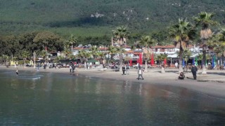 Sağanak yağış sonrası deniz keyfi