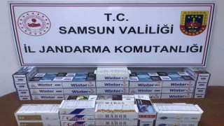 Samsunda jandarma 10 bin 400 adet makaron ele getirdi