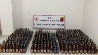 Samsunda jandarmadan kaçak içki operasyonu