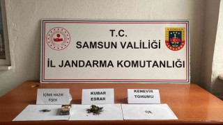 Samsunda jandarmadan uyuşturucu operasyonu