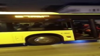 Sancaktepede İETT otobüsleri durakta durmadı, vatandaşlar durakta kaldı