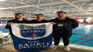 Sanko okulları öğrencisi yüzmede Türkiye beşincisi oldu