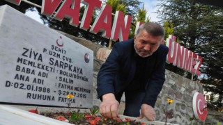 Şehit babası, haftada 3 gün oğlunun mezarına gidiyor