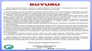 Sinopta fırsatçılığa karşı denetimlere ağırlık verilecek