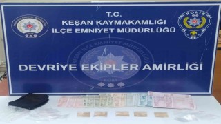 Şüpheli şahsın üzerinden uyuşturucu çıktı