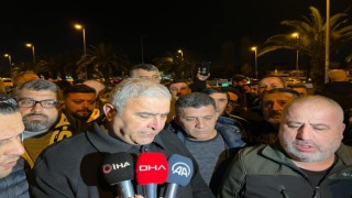 Taksiciler, öldürülen meslektaşları için toplandı