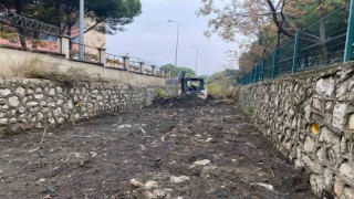 Taşkın riskine karşı dere temizliği