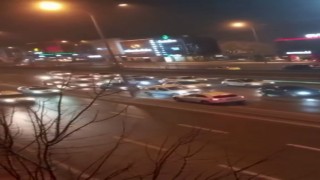 Ters yönden E-5 Karayoluna girdi, trafiği birbirine kattı