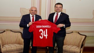 TFF Başkanı Büyükekşi, Ekrem İmamoğlunu ziyaret etti