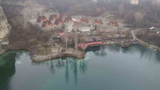 Tortum Şelalesi ve Yedi Göllerin kar yağışı altında muhteşem dron görüntüsü