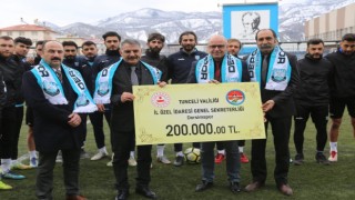 Tunceli Valiliğinden Dersimspora 200 bin liralık destek