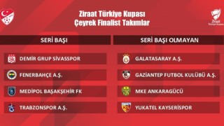 Türkiye Kupası çeyrek ve yarı final kura çekimi 24 Ocakta yapılacak