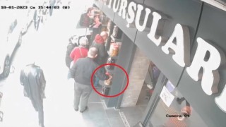 Turşu hırsızı kamerada