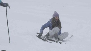 Uludağda beklenen kar...35 santimetreye ulaştı