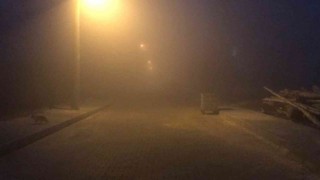 Uzunköprüde yoğun sis etkili oluyor